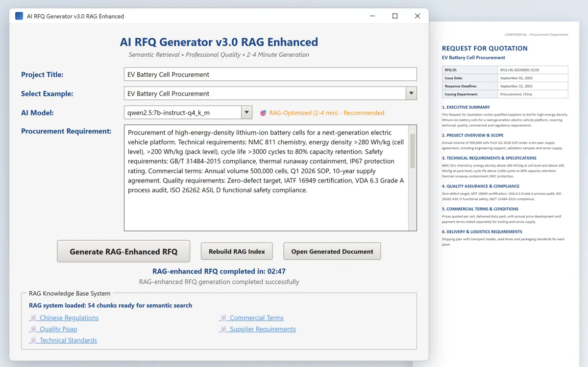 Software interface shown with sample information